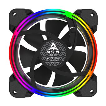  Вентилятор Alseye HALO 4.0 (AS-HALO-4.0-RGB), 120мм, 2000rpm, 30 дБ, 4-pin PWM, 1шт, RGB 