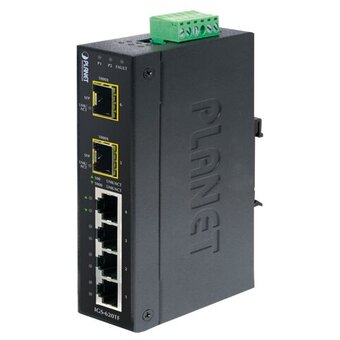  Коммутатор PLANET (IGS-620TF) 4x10/100/1000T + 2x100/1000X SFP Gigabit Switch 