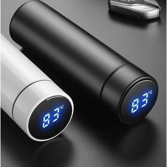  Термокружка Diolex DXMT-500-2BL с датчиком температуры черная 