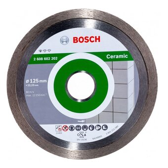  Диск алмазный Bosch 2608602202 по керам. Standard for Ceramic d-125мм d(посад.)-22.23мм 