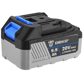  Батарея аккумуляторная DEKO тип BL1860B 063-4358, Li-ion, 20В, 5.5А*ч 