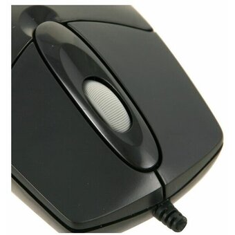  Мышь A4Tech OP-720 (OP-720 PS2 (BLACK)) оптическая светодиодная, проводная PS/2, черный 