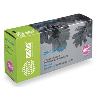  Картридж Cactus CLT-C409S (CS-CLT-C409S) лазерный голубой (1000стр.) для Samsung CLP-310/315/CLX-3170/3175/3175FN 