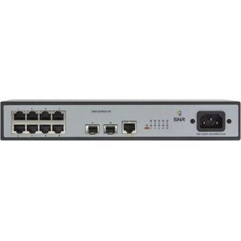  Коммутатор SNR SNR-S2982G-8T 8 портов 10/100/1000Base-T и 2 порта 100/1000BASE-X (SFP) 