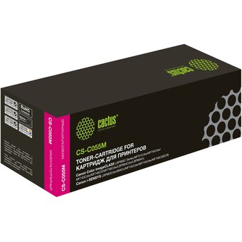  Картридж Cactus 055 M (CS-C055M) лазерный пурпурный (2100стр.) для Canon LBP663Cdw, LBP664Cx, MF746Cx, MF742Cdw, MF744Cdw 