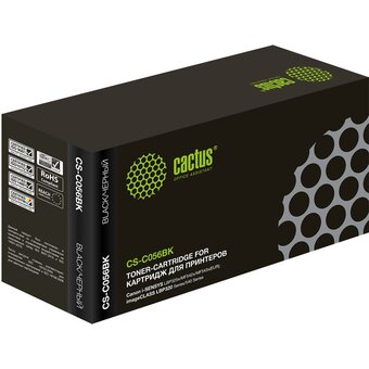  Картридж Cactus 056BK (CS-C056BK) лазерный черный (10000стр.) для Canon i-SENSYS LBP325x/MF542x/MF543x 