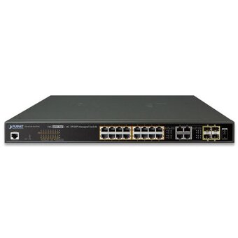  Коммутатор PLANET (GS-4210-16UP4C) 16xManaged 60W Ultra PoE Gigabit Ethernet Switch + 4xCombo TP/SFP 