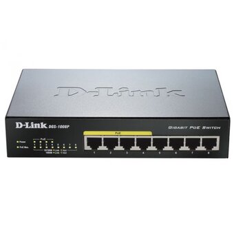  Коммутатор D-Link DGS-1008P 08 портов 