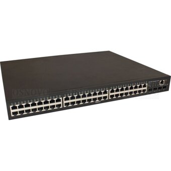  Коммутатор OSNOVO SW-84804/L(800W) на 48 RJ45 + 4*GE SFP 