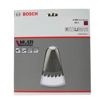  Диск пильный Bosch Standard 2608640509 d190мм d(посад.)30мм (циркулярные пилы) 