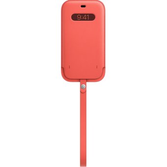  Чехол (футляр) Apple для Apple iPhone 12 Pro Max Leather Sleeve with MagSafe (MHYF3ZE/A) розовый цитрус 