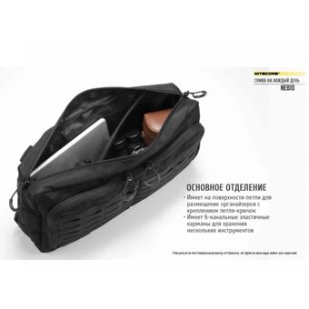  Сумка Nitecore NEB10 6л. серый 
