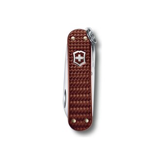  Нож-брелок Victorinox Classic SD Precious Alox 0.6221.4011G 58мм, 5 функций, Hazel Brown (подар. упаковка) 