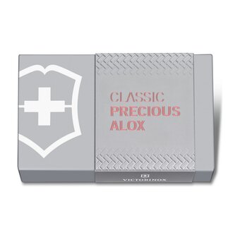  Нож-брелок Victorinox Classic SD Precious Alox 0.6221.405G 58мм, 5 функций, Gentle Rose (подар. упаковка) 