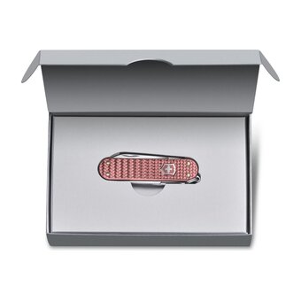  Нож-брелок Victorinox Classic SD Precious Alox 0.6221.405G 58мм, 5 функций, Gentle Rose (подар. упаковка) 