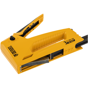  Степлер мебельный Denzel 40214 алюминиевый корпус 