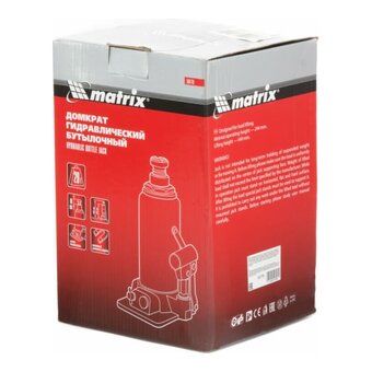  Домкрат MATRIX 50778 гидравлический бутылочный 20т, h подъема 244–449мм 