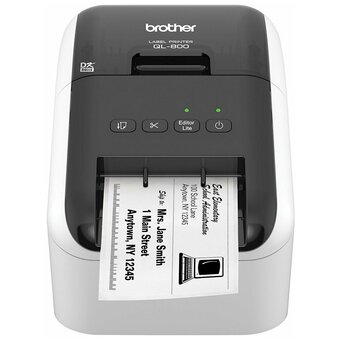  Принтер стационарный Brother QL-800 серебристый/черный QL800R1 