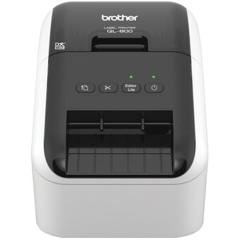  Принтер стационарный Brother QL-800 серебристый/черный QL800R1 
