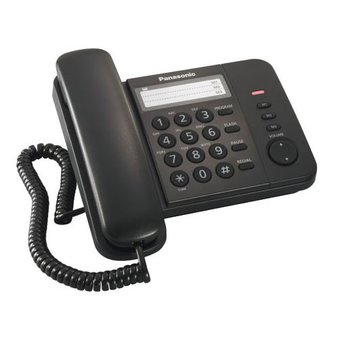  Телефон проводной Panasonic KX-TS2352RUB черный 
