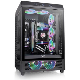  Корпус Thermaltake The Tower 500 CA-1X1-00M1WN-00 черный без БП ATX 1x120mm 3x140mm 4xUSB3.0 2xUSB3.1 audio bott PSU 