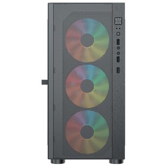  Корпус ACD Citadel 104 AH-TC4GA-0000 ATX, Black, USB3.0*1+USB2.0*2+HD audio,3*12cm F1 ARGB fans at front(Slave fans) ,1*12cm F1 ARGB fan at rear 