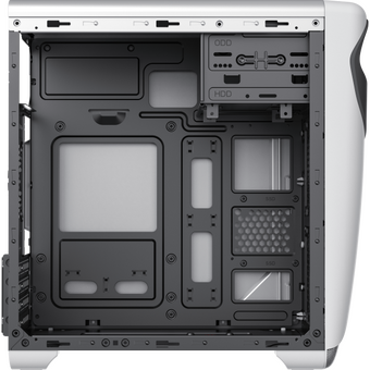  Корпус GameMax Cute Owl W-B без БП (Midi Tower, ATX, Черно-белый, 1*USB3.0 + 2*USB2.0, 2*120мм) 