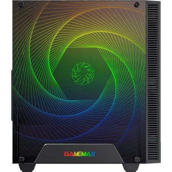  Корпус GameMax Kreator без БП (Midi Tower, ATX, Черный, 1*USB3.0 + 1*USB2.0, RGB 1*120 мм+ fan cont) 