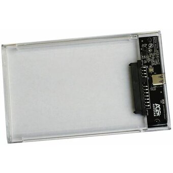  Внешний корпус для HDD/SSD AgeStar 3UB2P6C SATA III USB3.0 пластик прозрачный 2.5" 