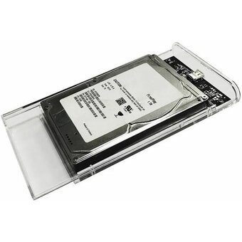  Внешний корпус для HDD/SSD AgeStar 3UB2P6C SATA III USB3.0 пластик прозрачный 2.5" 