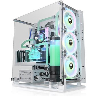 Корпус Thermaltake Core P3 TG Pro Snow CA-1G4-00M6WN-09 /White/Wall Mount/SPCC/Tempered Glass*1/Without Riser Cable/Brown Box 