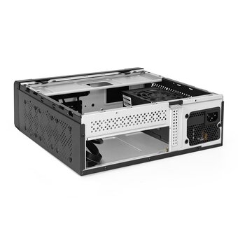  Корпус ExeGate FL-102-TPS350 EX294020RUS Desktop (mini-ITX, БП TPS350 с вент. 8см, 2*USB + 1*USB3.0, аудио, черный) 