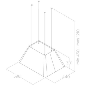  Вытяжка Elica Ikona Light WH/F/60-PRF0165083, белый 