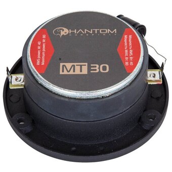  Колонки автомобильные Phantom MT30 (без решетки) 80Вт 98дБ 4Ом 2.5см (1дюйм) (ком. 2кол.) твитер 