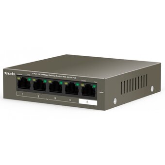  Коммутатор Tenda TEF1105P-4-38W 5port 10/100M 