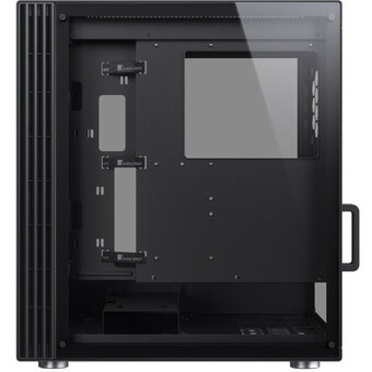  Корпус JONSBO U6 Black без БП, боковые панели из закаленного стекла, mini-ITX, micro-ATX, ATX черный 