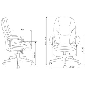  Кресло Бюрократ 38-417 Fabric (CH-868LT/Grafit) серый 