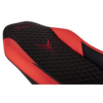  Кресло Knight Neon Red эко.кожа черный/красный 