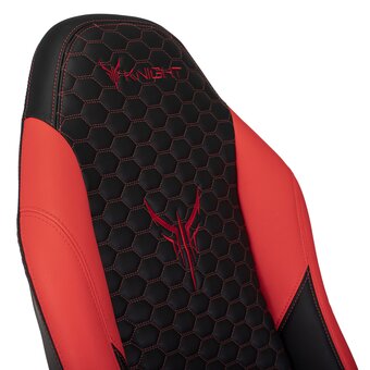  Кресло Knight Neon Red эко.кожа черный/красный 