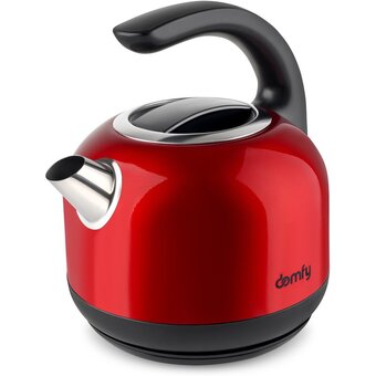  Чайник Domfy DSC-EK506 1.7л. красный/черный (корпус нерж) 