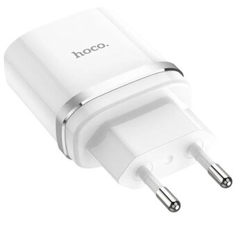 СЗУ Hoco C12Q 18W (6931474716293) 1USB, Quick Charge, 3A, кабель USB Type C, черный 
