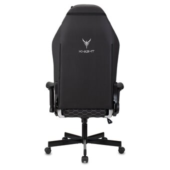  Кресло Knight Neon Silver эко.кожа черный/серебряный 