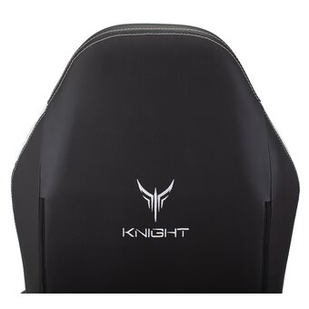  Кресло Knight Neon Silver эко.кожа черный/серебряный 