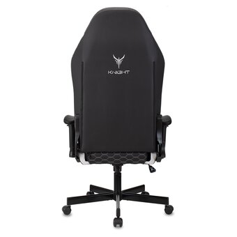  Кресло Knight Neon Silver эко.кожа черный/серебряный 