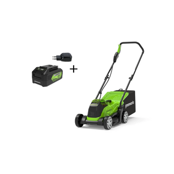  Газонокосилка GreenWorks GD24LM33k4 (2516107UB) 1хАКБ 4Ач и ЗУ 