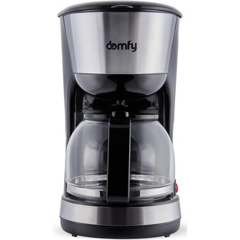  Кофеварка капельная Domfy DSM-CM301 metal черный/серебристый 