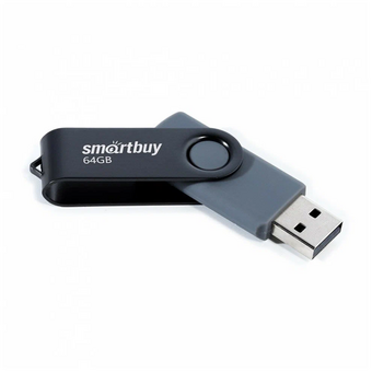  USB-флешка SmartBuy Twist (SB064GB2TWK) 064GB Black 