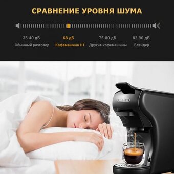  Кофемашина HIBREW ST-504 H1A черный 