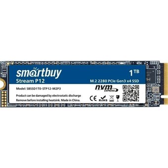  SSD Smartbuy Stream P12 SBSSD1T0-STP12-M2P3 M.2 1Tb NVMe PCIe3 