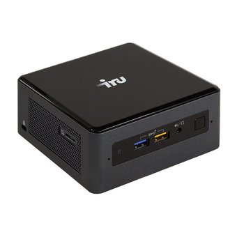  Неттоп IRU NUC 115 (1 416 230) i5 8259U (2.3)/8Gb/SSD240Gb/Iris Graphics 655/CR/Win10 Pro 64/GbitEth/WiFi/BT/90W/черный 